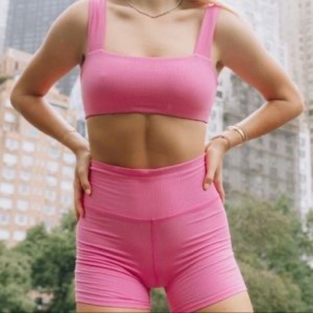 Pink Daily Drills Ribbed Set (Like new!!)